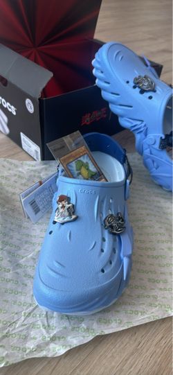 Yu-Gi-Oh! Kaiba Blue Crocs size 9 with card