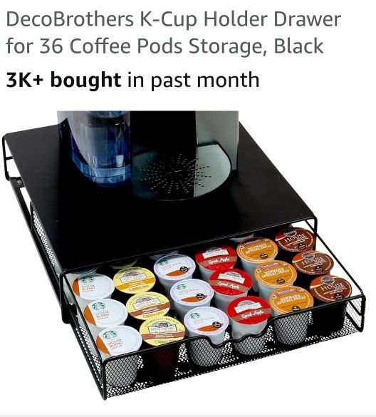 Keurig Coffee Pod Holder- Rolling