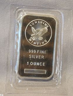 Sunshine Minting 1 oz .999 Fine Silver Bar