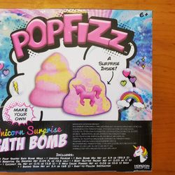 Popfizz Unicorn Surprise Bath Bomb New Mix And Mold Your Own Bath Bomb