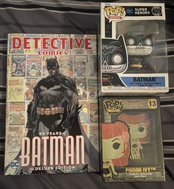 80yrs Of Batman, Poison Ivy Pop Pin & Batman Funko