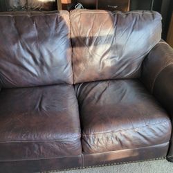 Classic Leather Couch