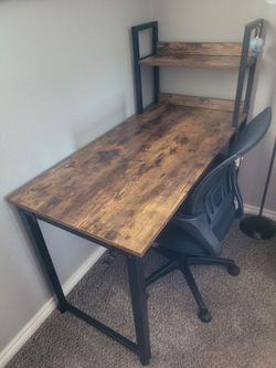 Desk with chair