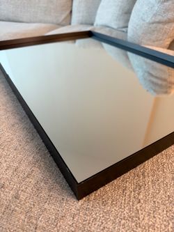 Koonmi Wall Mirror, 30x20 Black Mirror