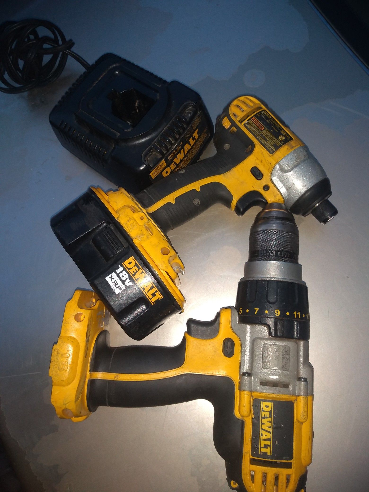 DeWalt drill and impact driver 18 volt