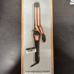 Conair Infinity Pro Rose Gold Titanium Curling Iron 1 1/4" Open Box QL