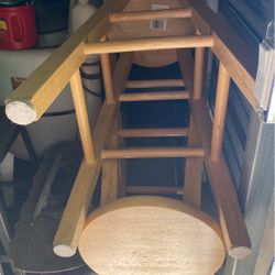 2 Wooden  Bar Stools 