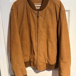 Vintage Timberland Suede Leather Bomber Jacket 