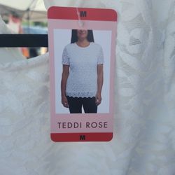 Teddi Rose White Lace Top