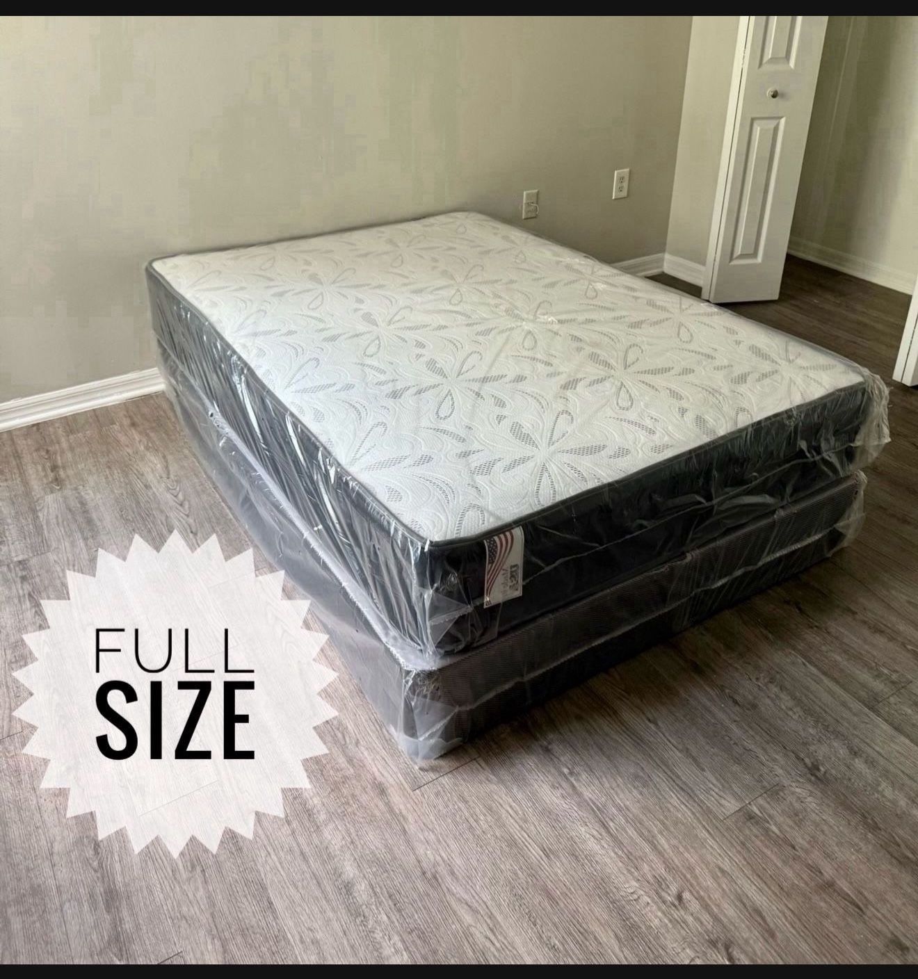NEW Mattress Full Size With Box Spring // Offer  🚚