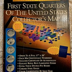First State quarters collector's map.
