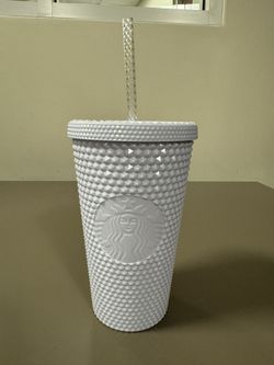Starbucks White Studded Grande 16oz Tumbler 