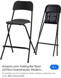 Folding bar stools