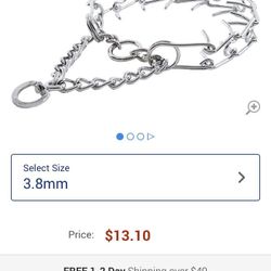 Hamilton prong training slip collar