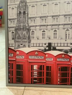 Red Telephone Booth Wall Art