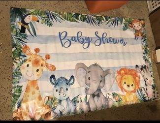 Baby Shower Birthday Banner
