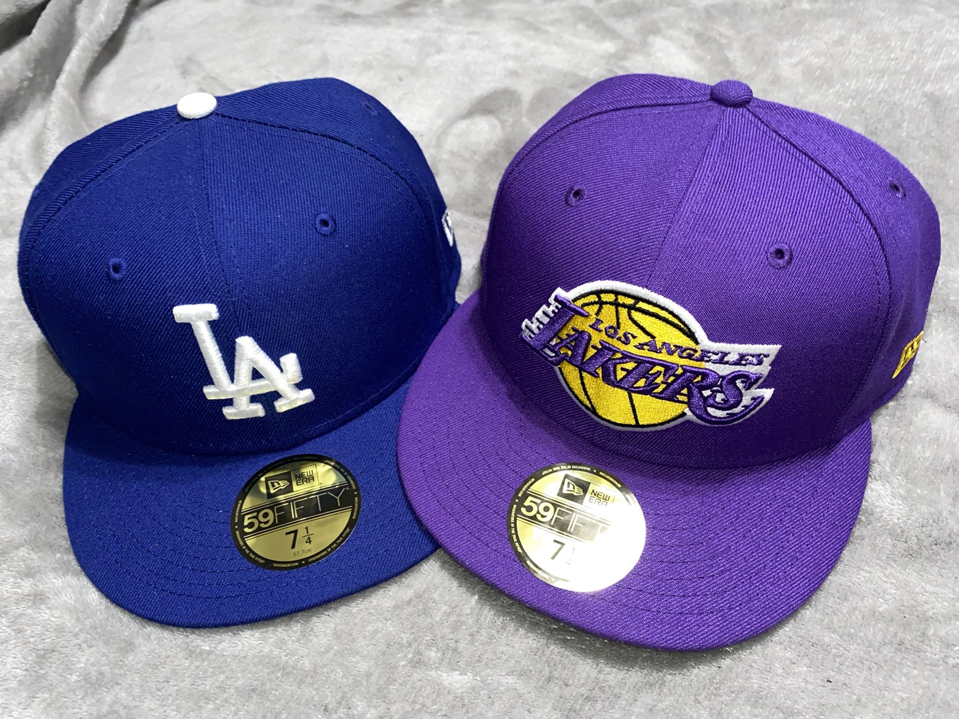 Los Angeles Dodgers/Lakers caps