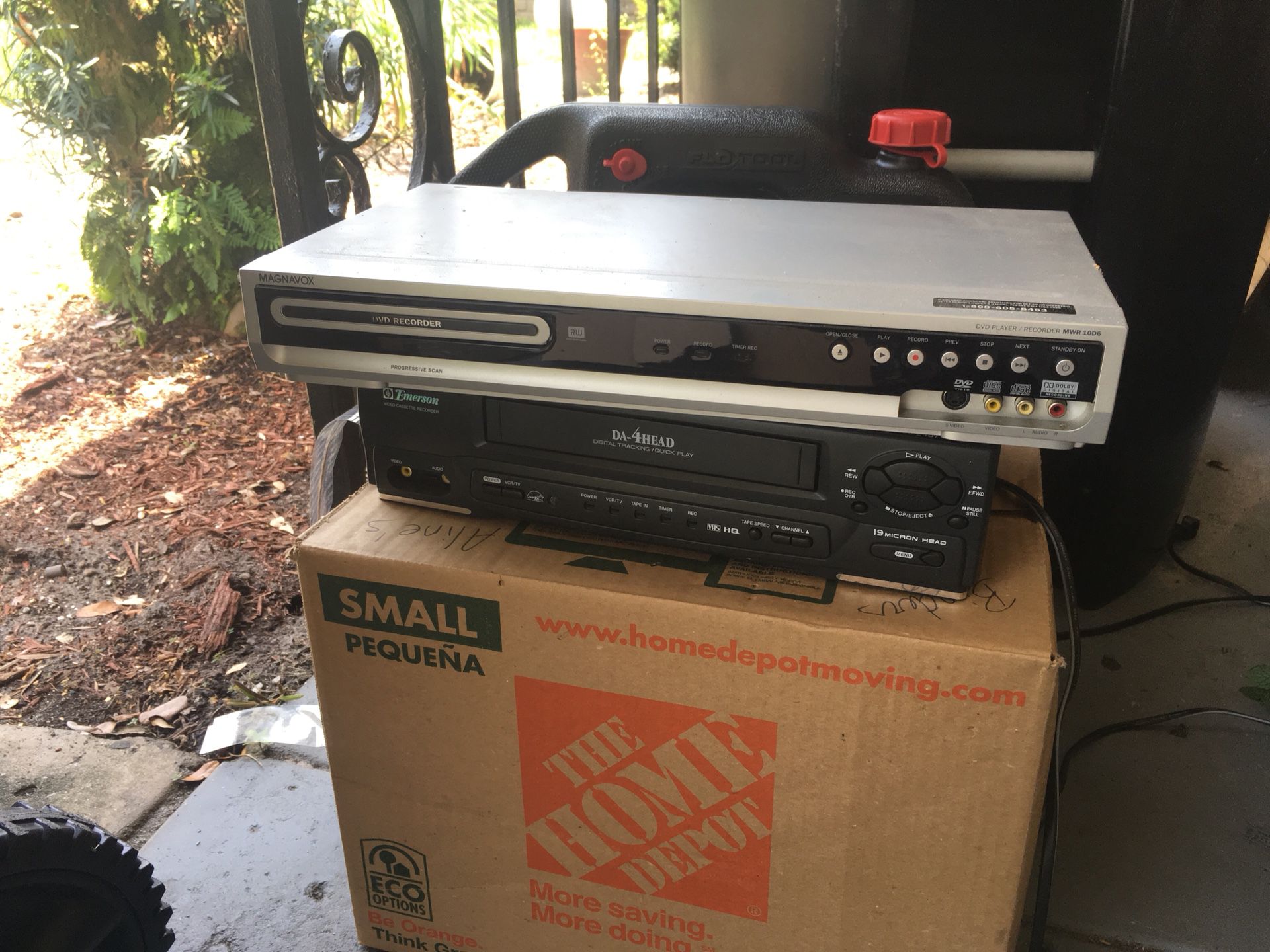 VCR and DVD players