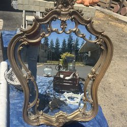 Mirror Wood Antique 