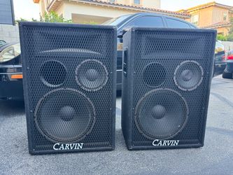 Carvin 1584 3 way PA speakers