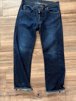 Levi’s 501XX 33x34 Dark Wash Selvedge Denim Jeans