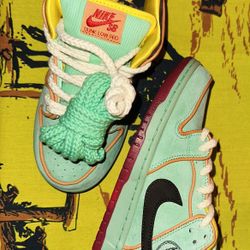 NIKE SB DUNK LOW RODEO TOURMALINE SIZE 7.5M. AND 9W