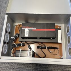 Lot Of 2 Hall Research U-97A Receiver & UU2X4-R Extender Transmitter With 2 Power Cords 