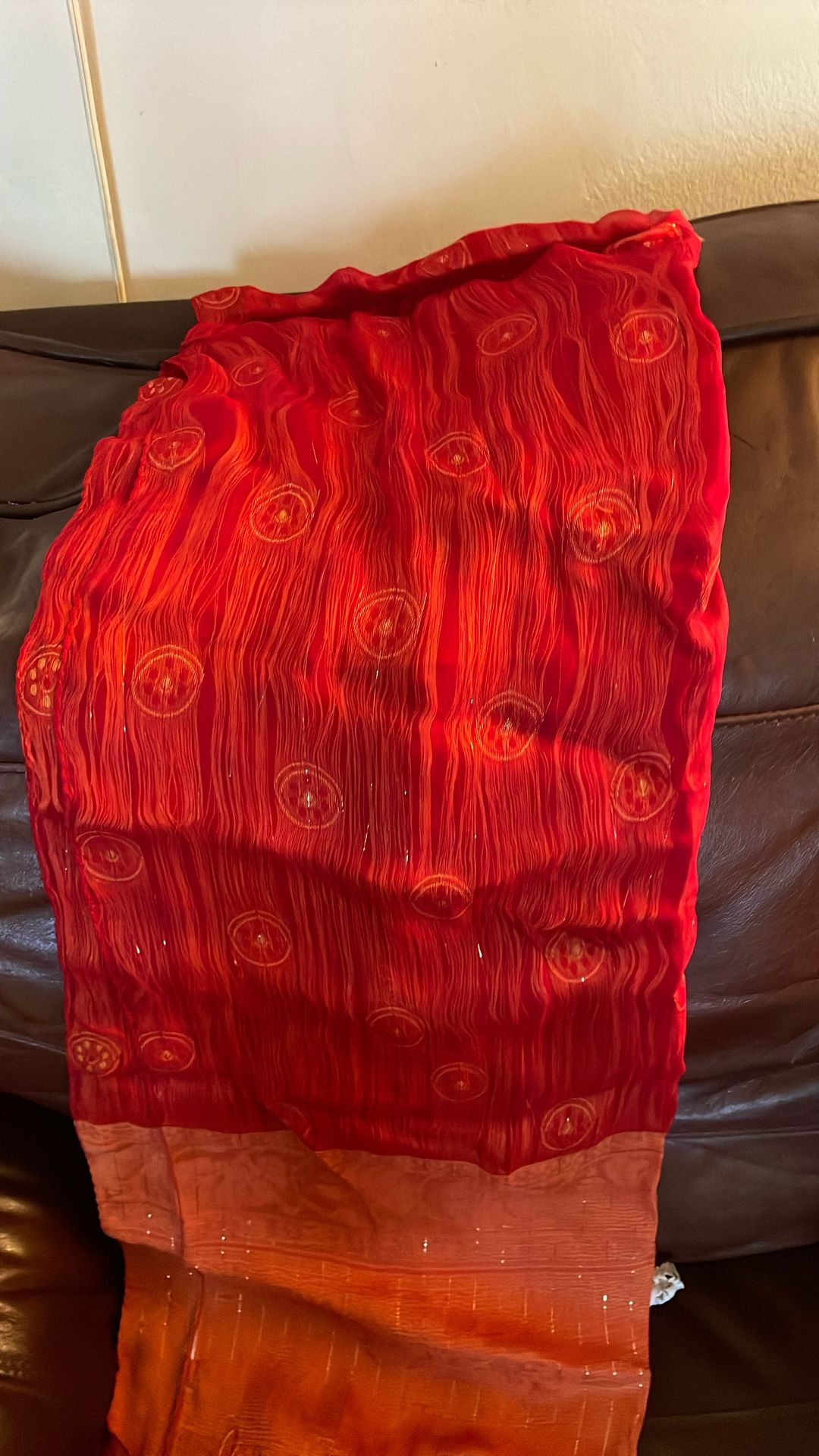 Beautiful Scarf  Body Length Shades Of Orange