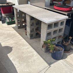 Cinder Blocks And Quartz Slabs