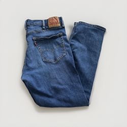 Levis Jeans Mens 38x30  Blue original ribeted 