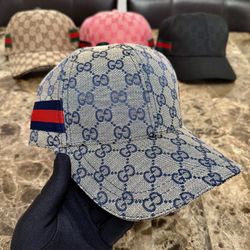 GG Tan Monogram Adjustable Size Designer Hat 