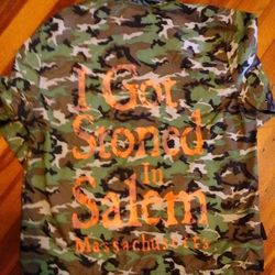 Stoned In Salem MA Windbreaker (Camo)
