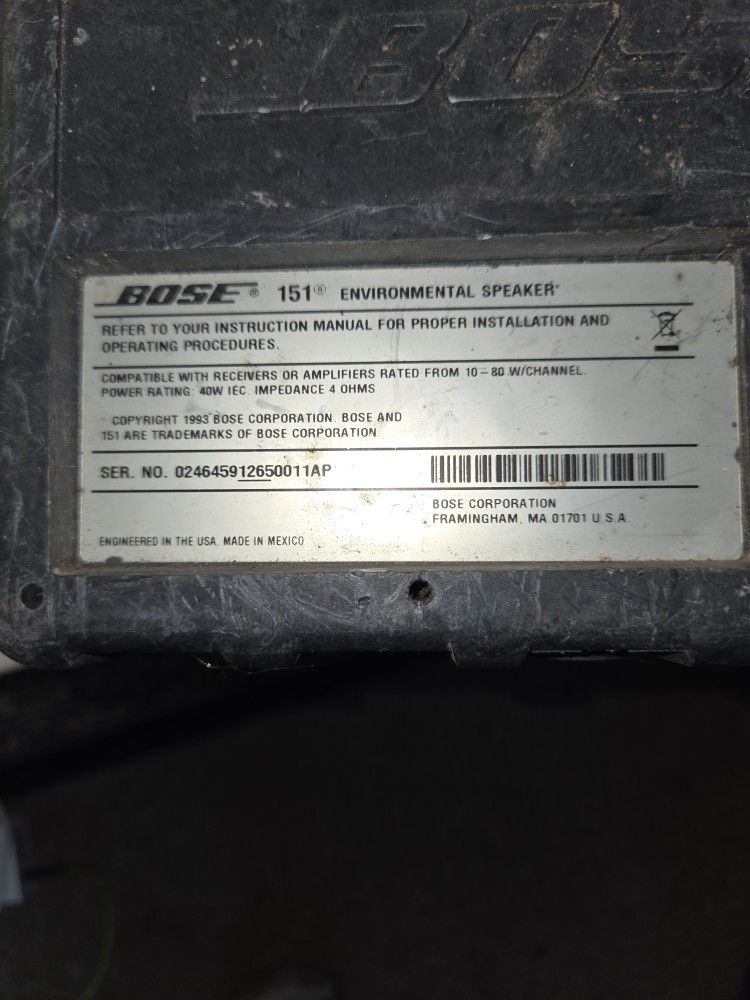 Set Of Bose Barely Used My Dads