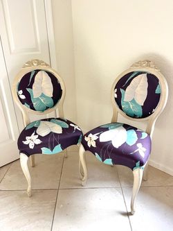 Louis XVI Medallion Side Chairs