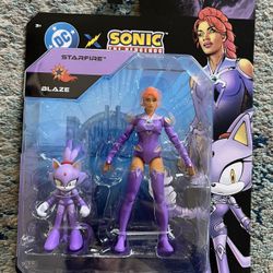 Jakks Pacific DC X Sonic The Hedgehog Blaze And Starfire 2 Pack 