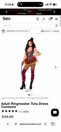 Ring master clown costume