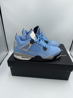 🔥 Air Jordan 4 Retro “University Blue” 👟 Shoe Size 6.5Y / Women’s 8