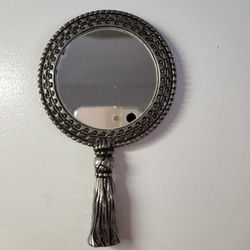 Vintage Silver Godinger GSA hand mirror.