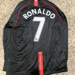 Manchester United 2007-2008 Away Long Sleeve Jersey - Cristiano Ronaldo #7