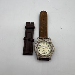 Sports Illustrated Watch Quartz Mens Vintage 1990s AS IS Parts Repair Leather