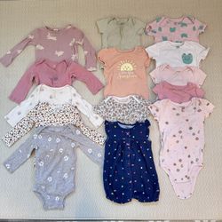 Baby Girl Bodysuit & Romper Bundle | 18–24 Months 