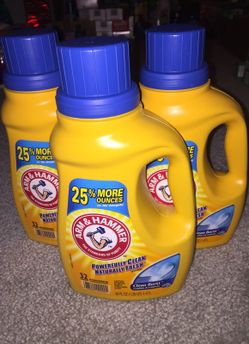 Arm and Hammer Laundry Detergent HE 50 oz Lot of 3