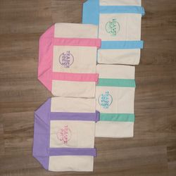 Trader Joe’s Mini Pastel Tote Bags 