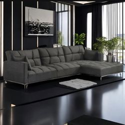 Modern sectional sofa sale- limited supply- zero interest Finance available- shop now pay later.  