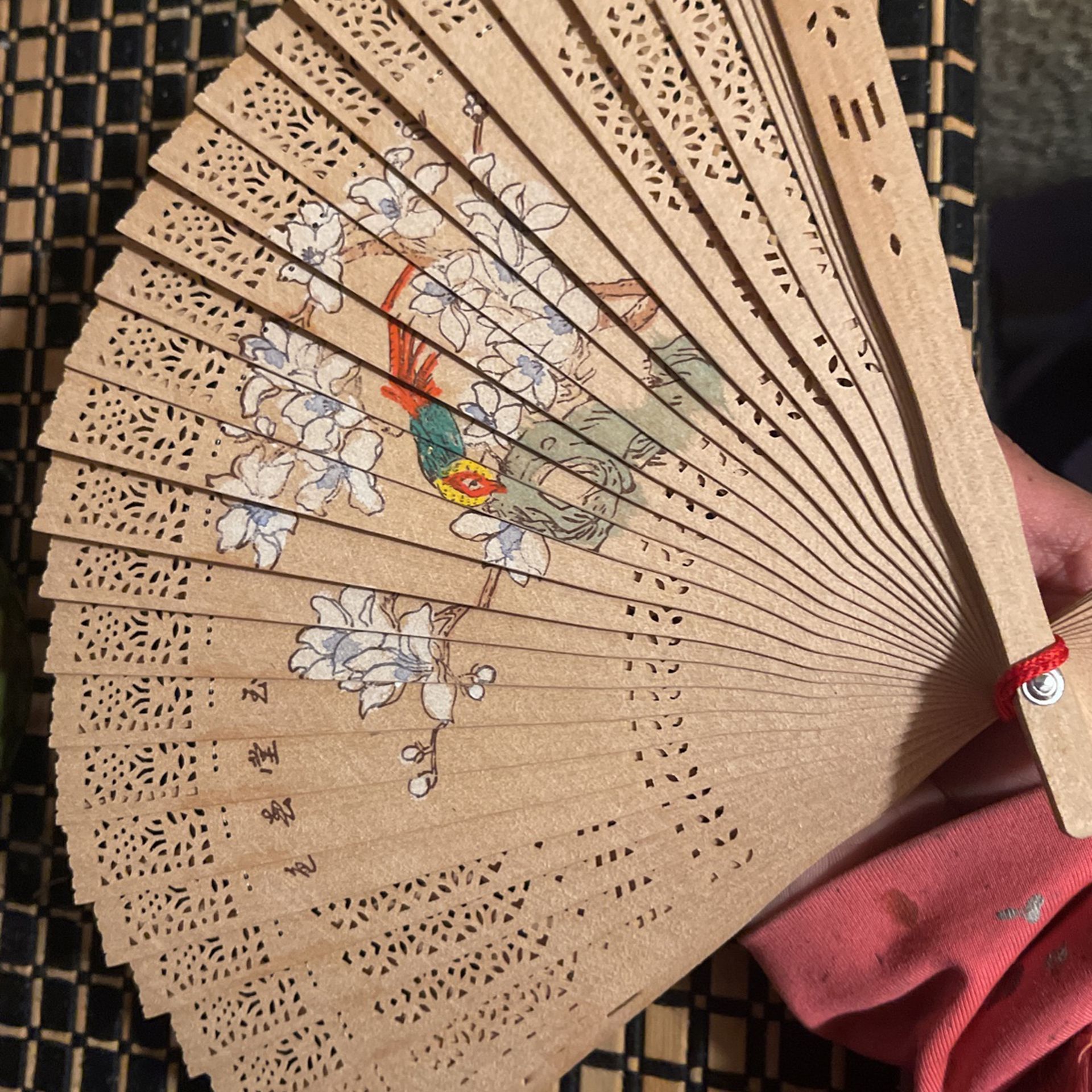 Japanese Handcrafted Wooden Fan