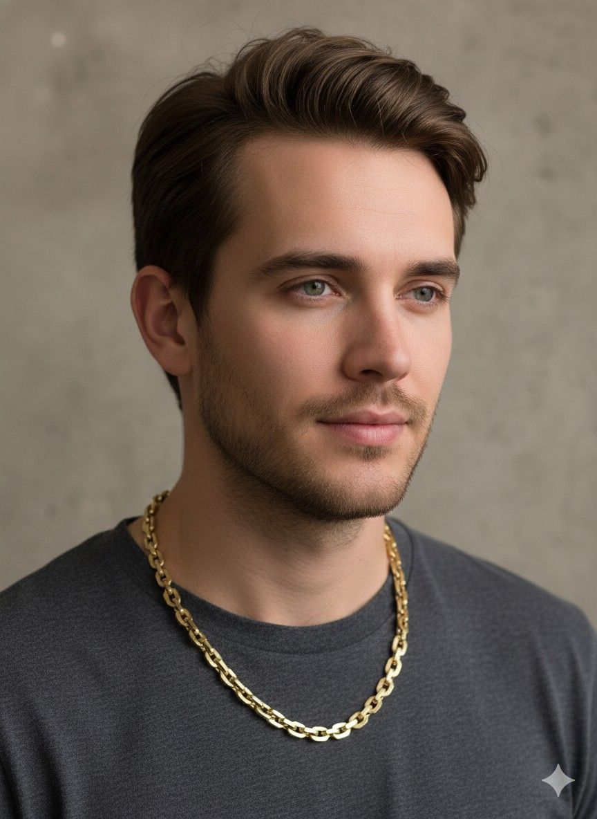 10k gold 24" hermes link chain