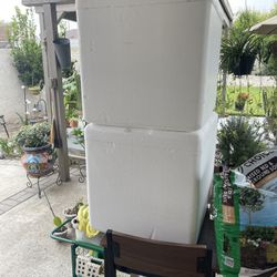 2 Big New Styrofoam Cooler For $13