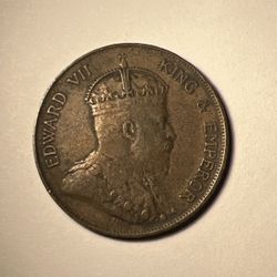 Hong Kong - One Cent Coin - 1904 || King Edward VII