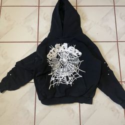 OG web black & white spyder hoodie