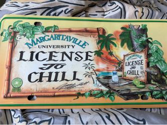 New license 🪪 plate   Margaritaville!
